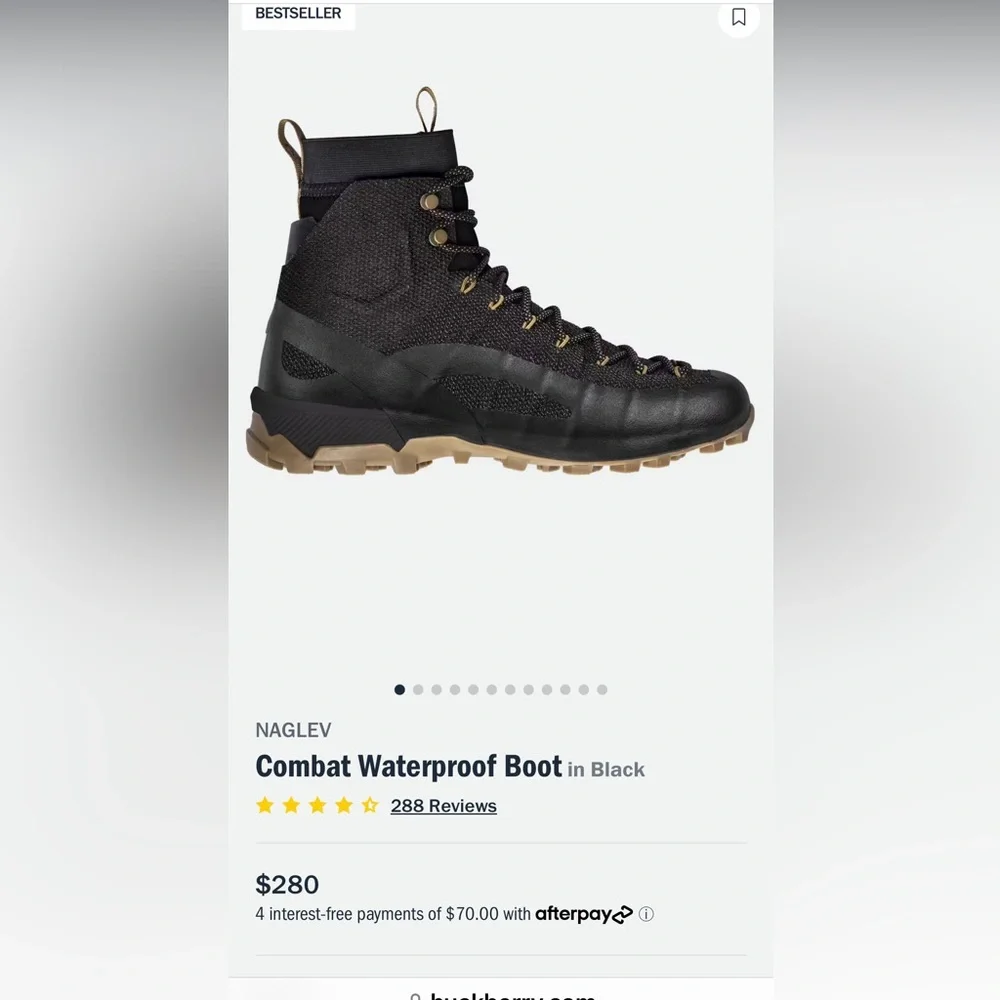 Brand new in box Naglev Combat Boots men’s size 9 - Picture 2 of 11